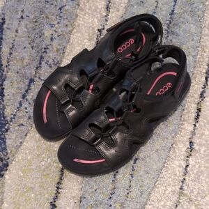 Ecco Black Sandals
